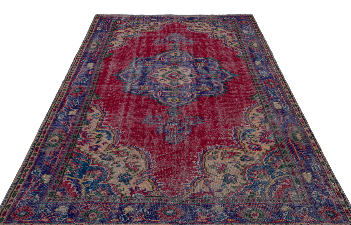 Naturel Over Dyed Vintage Rug 6&#39;1&#39;&#39; x 9&#39;5&#39;&#39; ft 186 x 286 cm