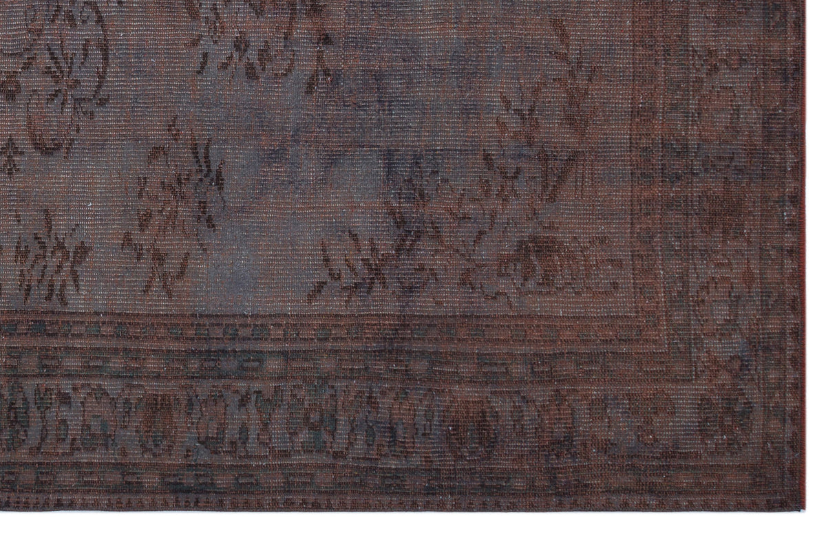 Gray Over Dyed Vintage Rug 5&#39;9&#39;&#39; x 9&#39;1&#39;&#39; ft 176 x 277 cm
