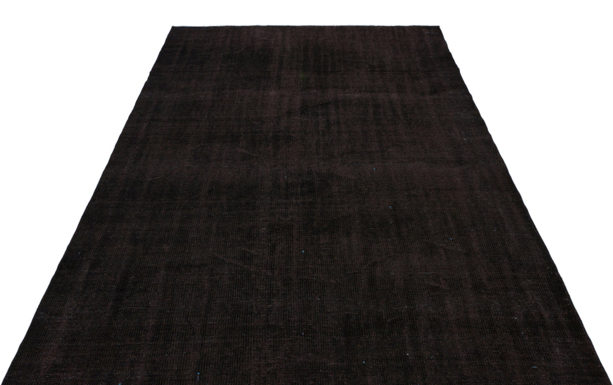 Black Over Dyed Vintage Rug 5&#39;9&#39;&#39; x 9&#39;0&#39;&#39; ft 176 x 275 cm