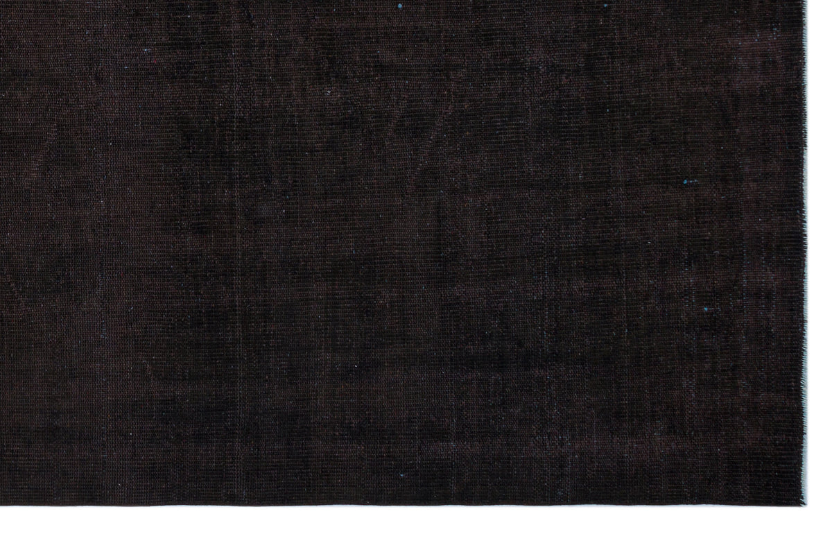 Black Over Dyed Vintage Rug 5&#39;9&#39;&#39; x 9&#39;0&#39;&#39; ft 176 x 275 cm
