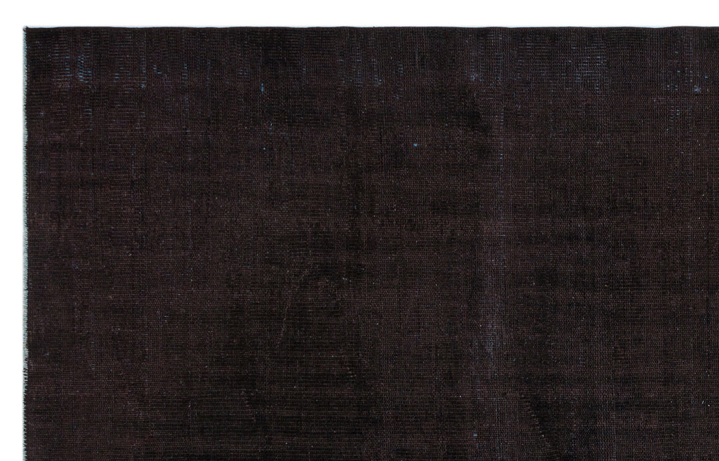 Black Over Dyed Vintage Rug 5'9'' x 9'0'' ft 176 x 275 cm