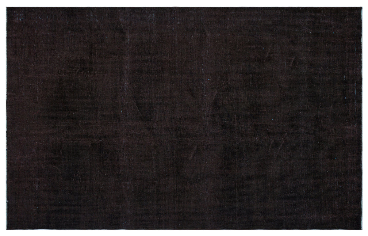 Black Over Dyed Vintage Rug 5&#39;9&#39;&#39; x 9&#39;0&#39;&#39; ft 176 x 275 cm