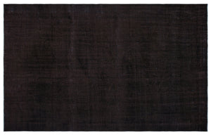 Black Over Dyed Vintage Rug 5'9'' x 9'0'' ft 176 x 275 cm