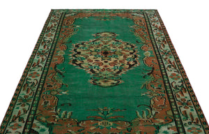 Naturel Over Dyed Vintage Rug 5'7'' x 8'3'' ft 171 x 252 cm