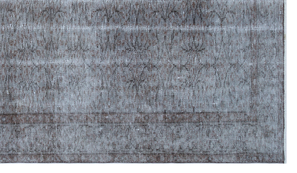 Blue Over Dyed Vintage Rug 5'1'' x 8'10'' ft 154 x 270 cm