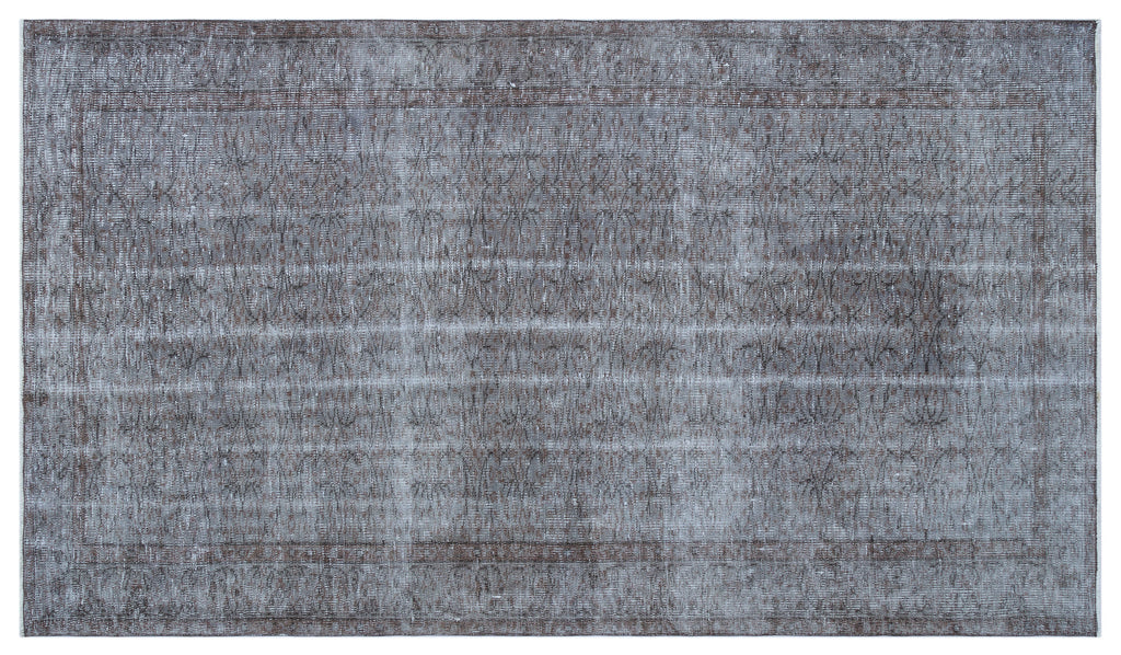 Blue Over Dyed Vintage Rug 5'1'' x 8'10'' ft 154 x 270 cm
