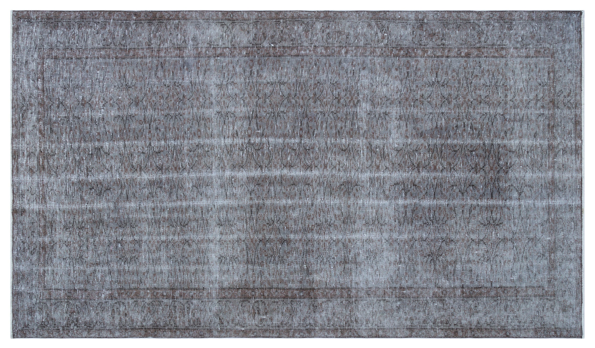 Blue Over Dyed Vintage Rug 5'1'' x 8'10'' ft 154 x 270 cm