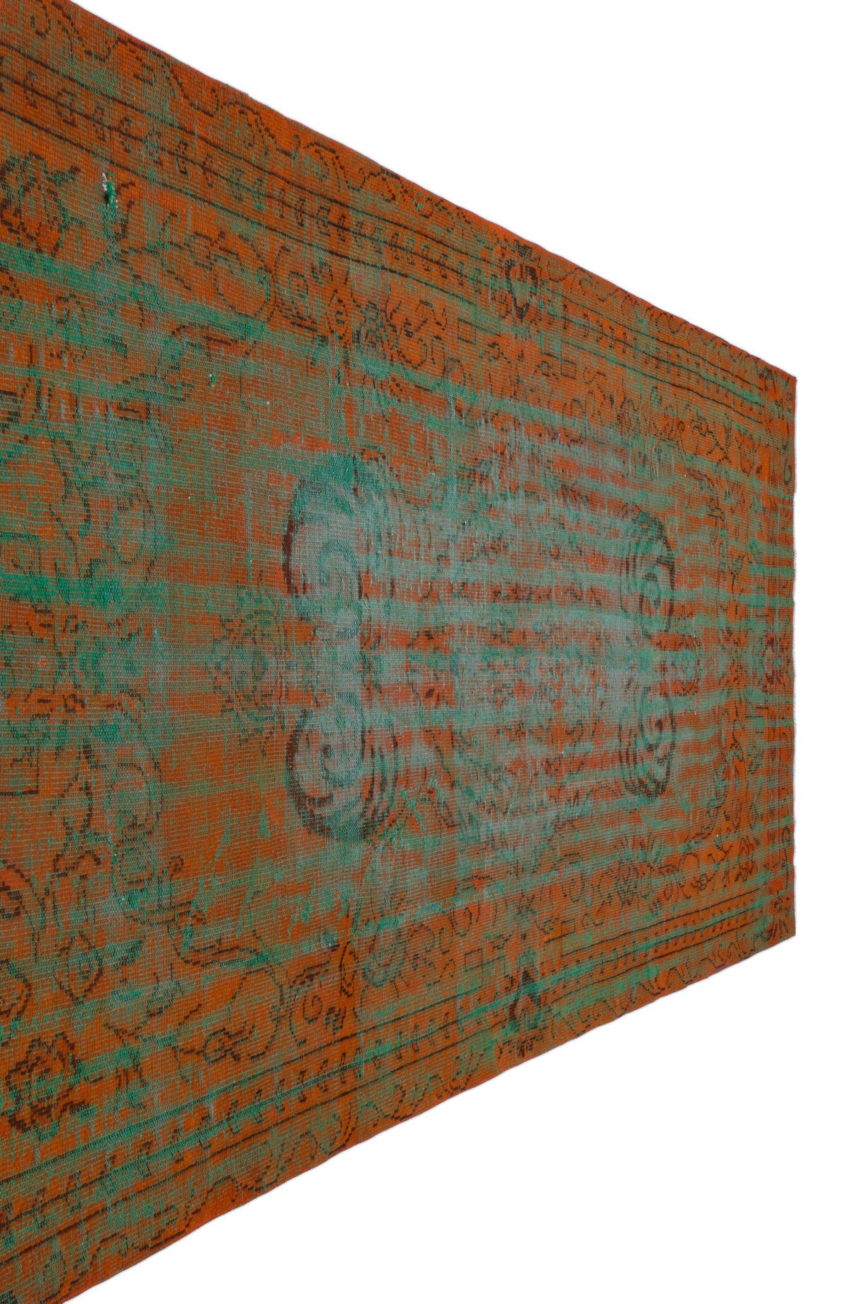 Retro Over Dyed Vintage Rug 6&#39;0&#39;&#39; x 10&#39;1&#39;&#39; ft 184 x 307 cm