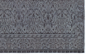 Gray Over Dyed Vintage Rug 5'3'' x 8'2'' ft 161 x 248 cm