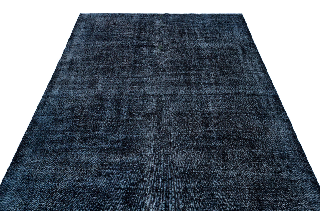 Black Over Dyed Vintage Rug 5'10'' x 9'5'' ft 179 x 287 cm