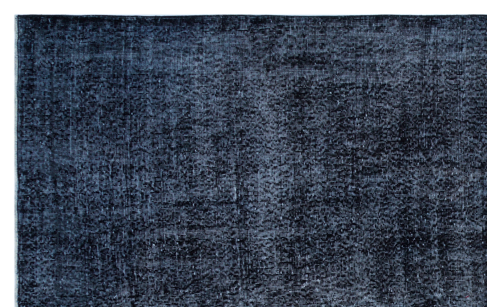 Black Over Dyed Vintage Rug 5'10'' x 9'5'' ft 179 x 287 cm