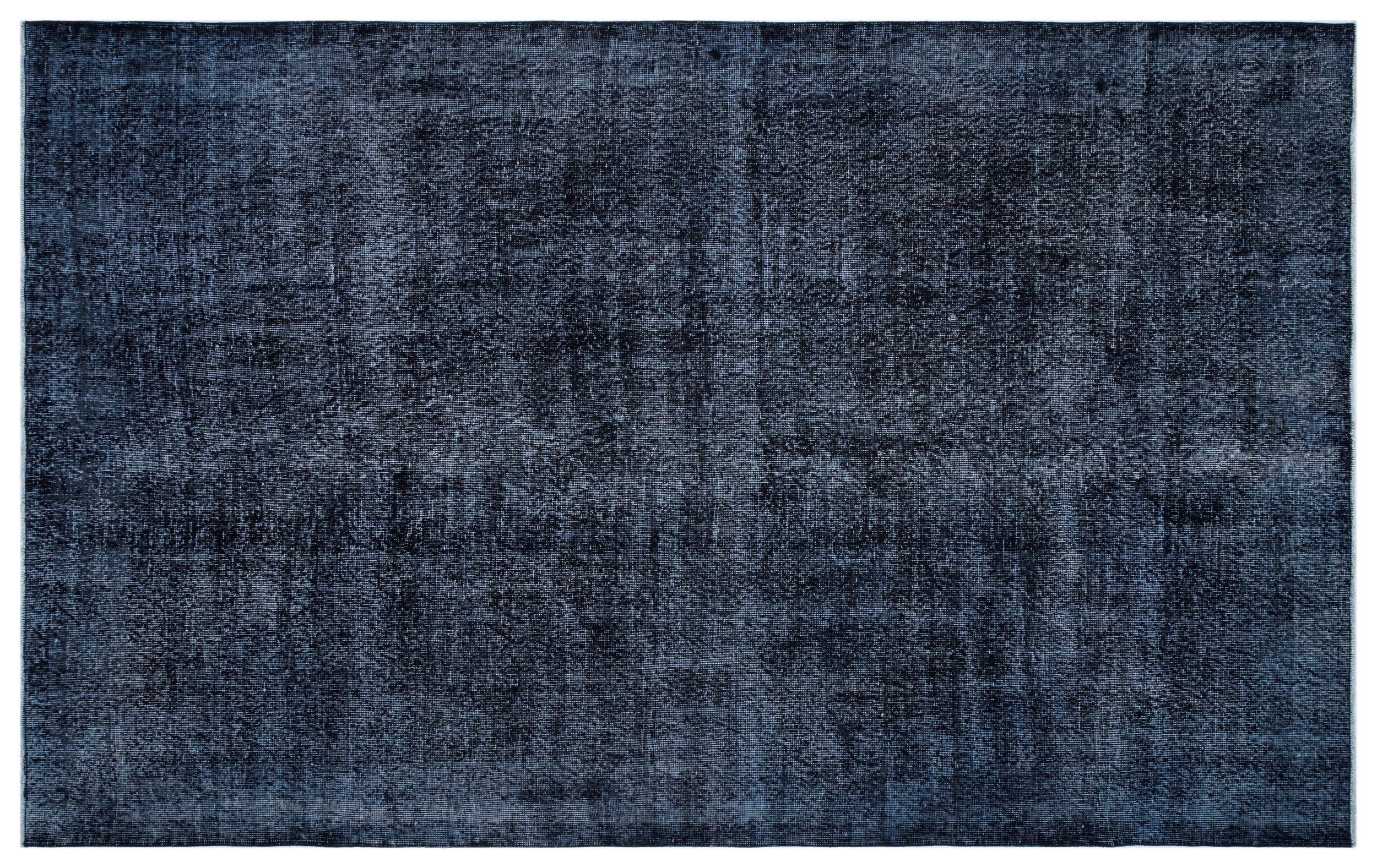 Black Over Dyed Vintage Rug 5'10'' x 9'5'' ft 179 x 287 cm