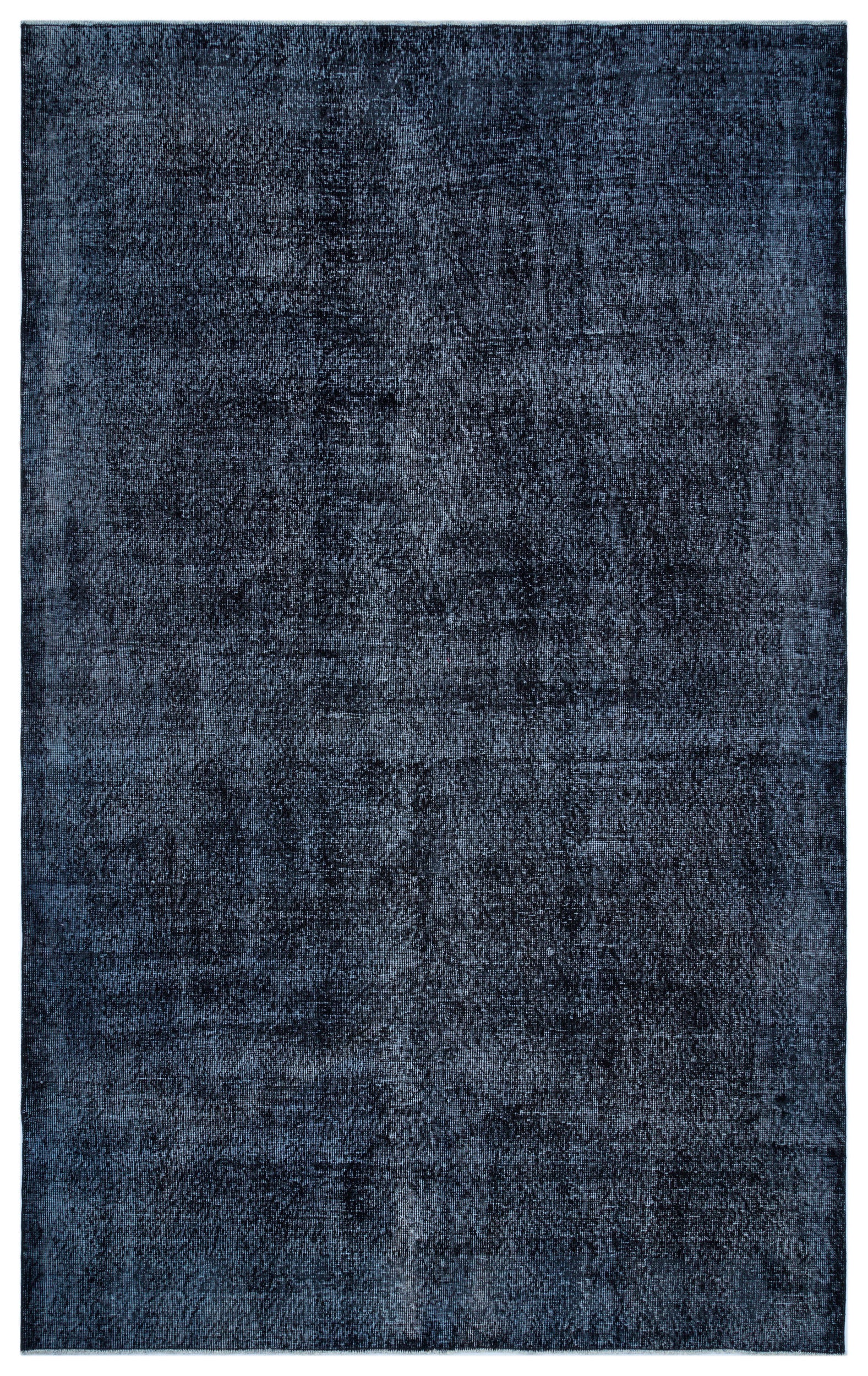 Black Over Dyed Vintage Rug 5'10'' x 9'5'' ft 179 x 287 cm