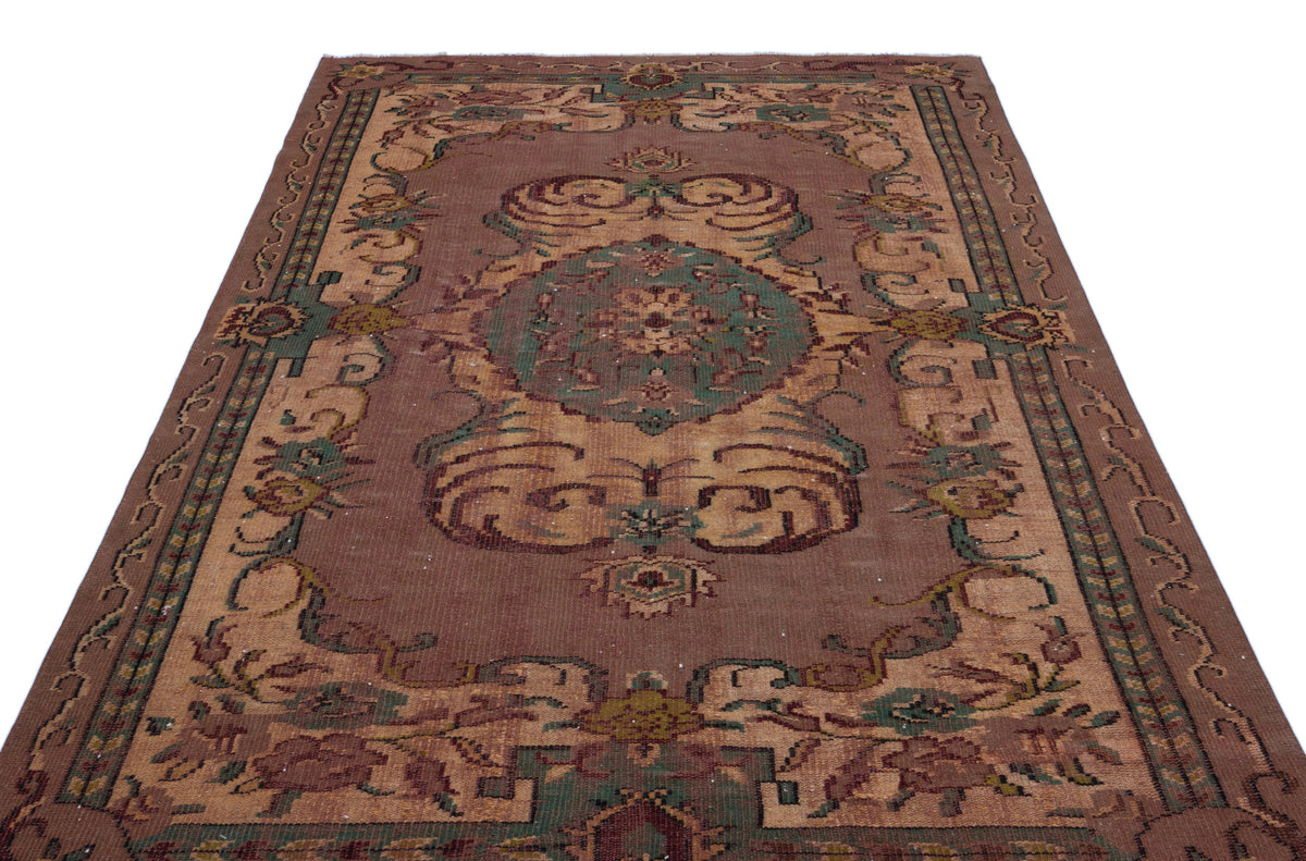 Naturel Over Dyed Vintage Rug 5&#39;9&#39;&#39; x 9&#39;0&#39;&#39; ft 175 x 275 cm