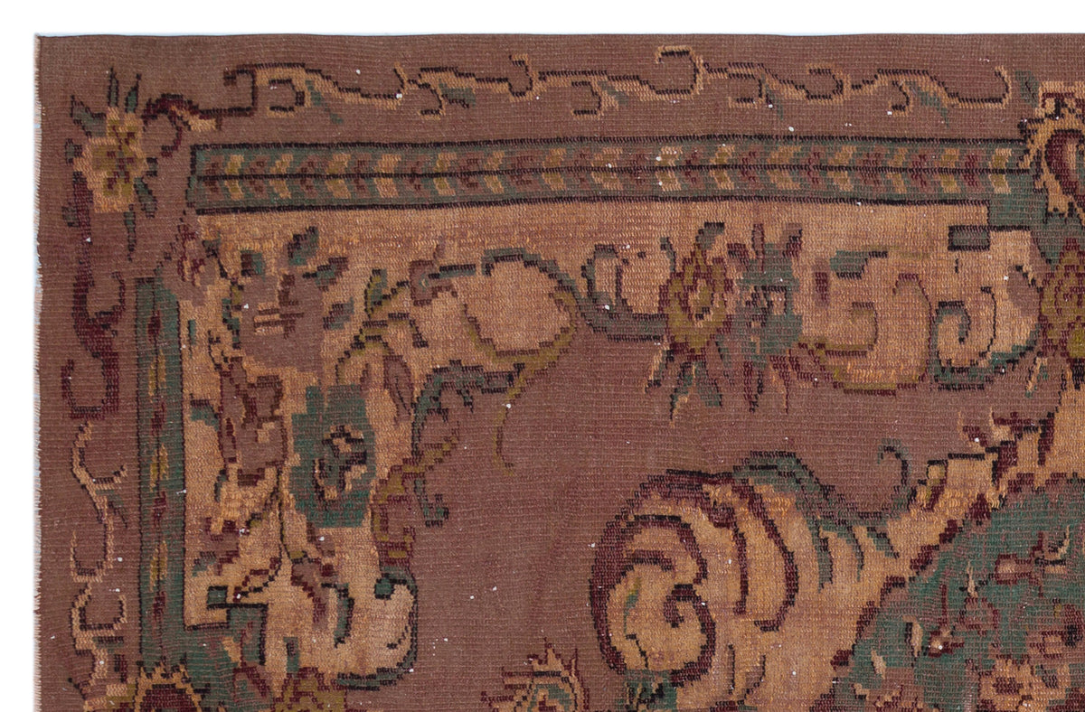 Naturel Over Dyed Vintage Rug 5&#39;9&#39;&#39; x 9&#39;0&#39;&#39; ft 175 x 275 cm