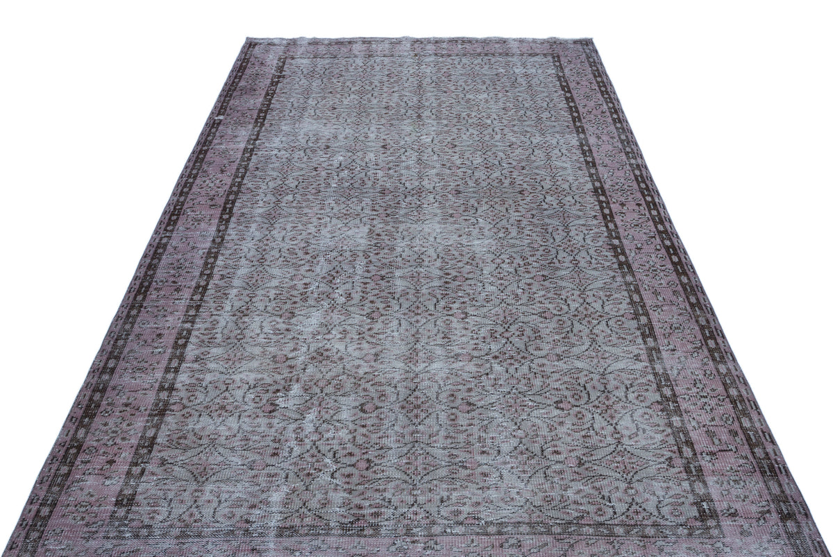 Gray Over Dyed Vintage Rug 5&#39;10&#39;&#39; x 10&#39;0&#39;&#39; ft 179 x 306 cm