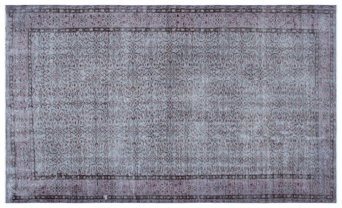 Gray Over Dyed Vintage Rug 5&#39;10&#39;&#39; x 10&#39;0&#39;&#39; ft 179 x 306 cm
