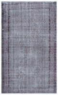 Gray Over Dyed Vintage Rug 5'10'' x 10'0'' ft 179 x 306 cm