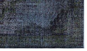 Retro Over Dyed Vintage Rug 5'5'' x 9'4'' ft 165 x 284 cm