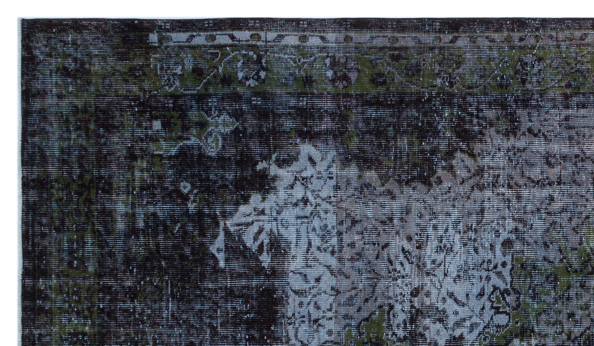 Retro Over Dyed Vintage Rug 5&#39;5&#39;&#39; x 9&#39;4&#39;&#39; ft 165 x 284 cm