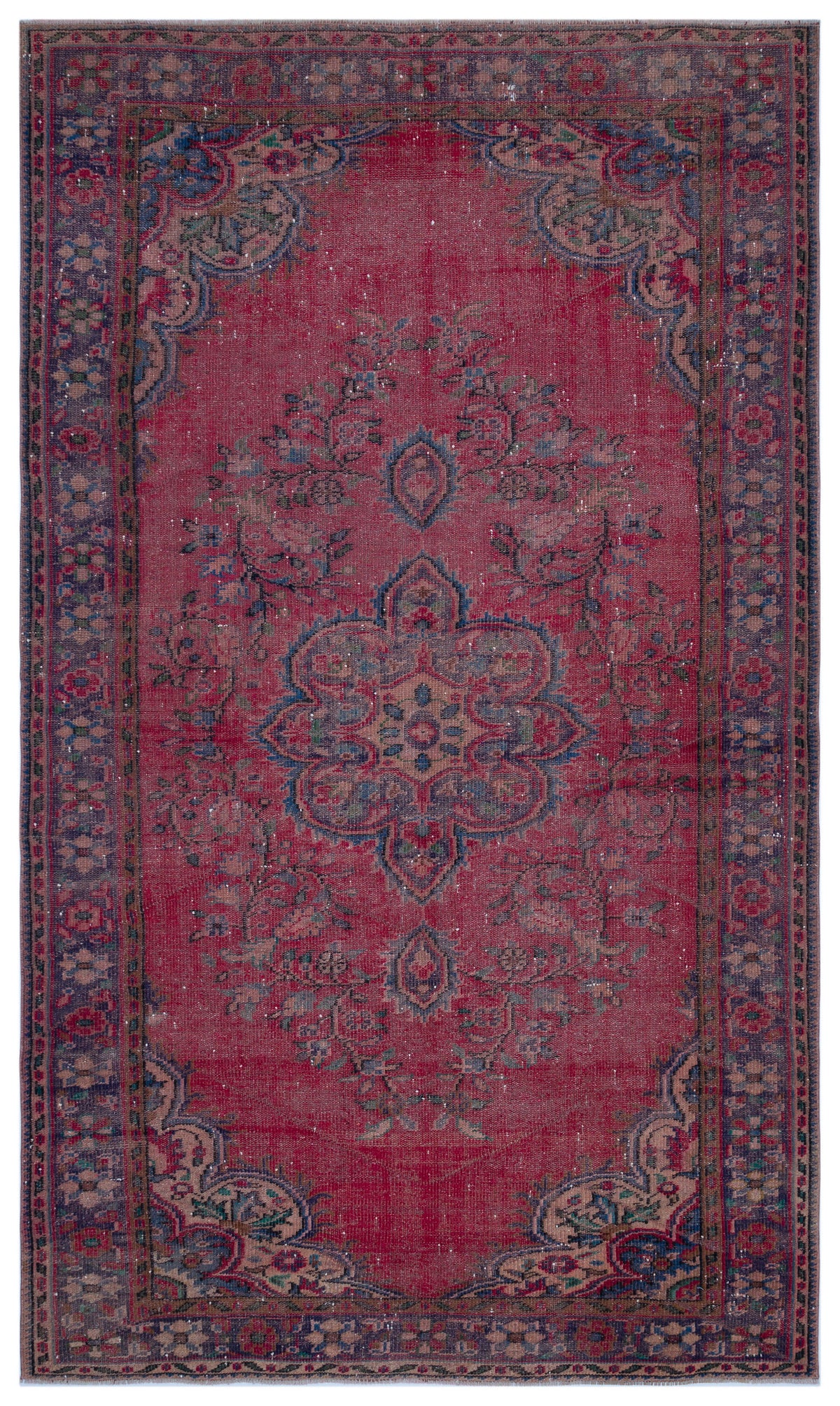 Naturel Over Dyed Vintage Rug 6&#39;2&#39;&#39; x 10&#39;1&#39;&#39; ft 187 x 308 cm