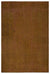 Brown Over Dyed Vintage Rug 6'4'' x 8'12'' ft 192 x 274 cm