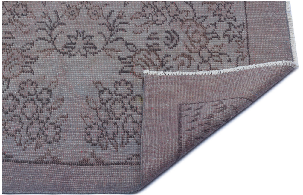 Retro Design Gray Over Dyed Vintage Rug 5&#39;7&#39;&#39; x 8&#39;5&#39;&#39; ft 169 x 256 cm