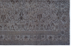 Gray Over Dyed Vintage Rug 5'2'' x 8'0'' ft 157 x 244 cm