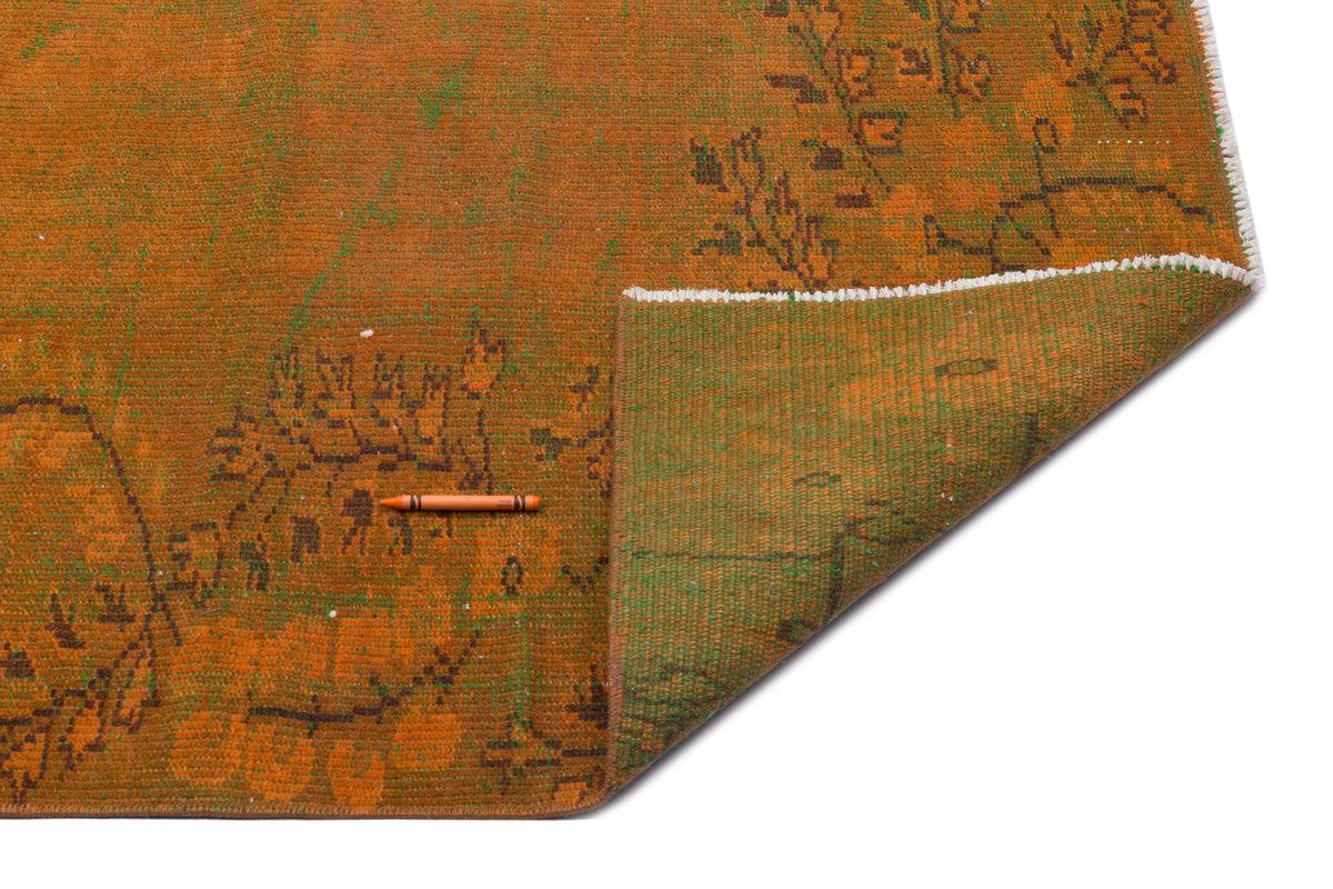 Retro Over Dyed Vintage Rug 5&#39;6&#39;&#39; x 8&#39;7&#39;&#39; ft 168 x 262 cm