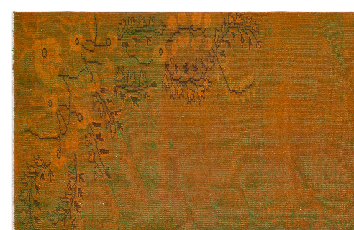 Retro Over Dyed Vintage Rug 5&#39;6&#39;&#39; x 8&#39;7&#39;&#39; ft 168 x 262 cm