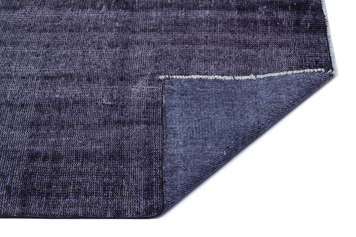 Purple Over Dyed Vintage Rug 4&#39;11&#39;&#39; x 8&#39;8&#39;&#39; ft 150 x 265 cm