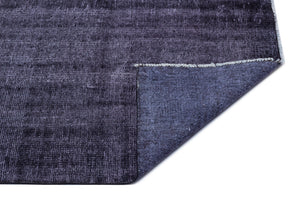 Purple Over Dyed Vintage Rug 4'11'' x 8'8'' ft 150 x 265 cm