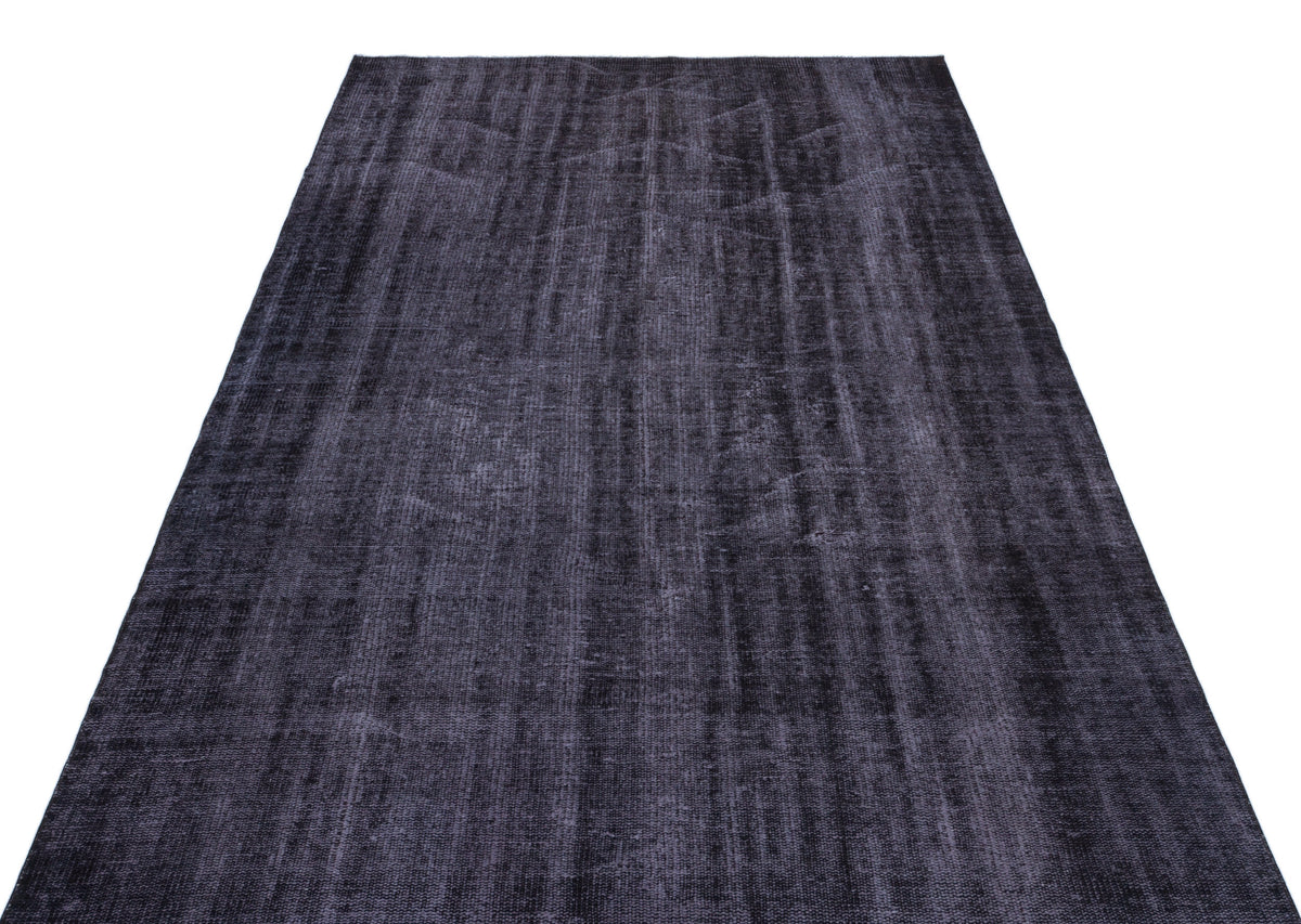 Purple Over Dyed Vintage Rug 4&#39;11&#39;&#39; x 8&#39;8&#39;&#39; ft 150 x 265 cm