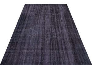 Purple Over Dyed Vintage Rug 4'11'' x 8'8'' ft 150 x 265 cm