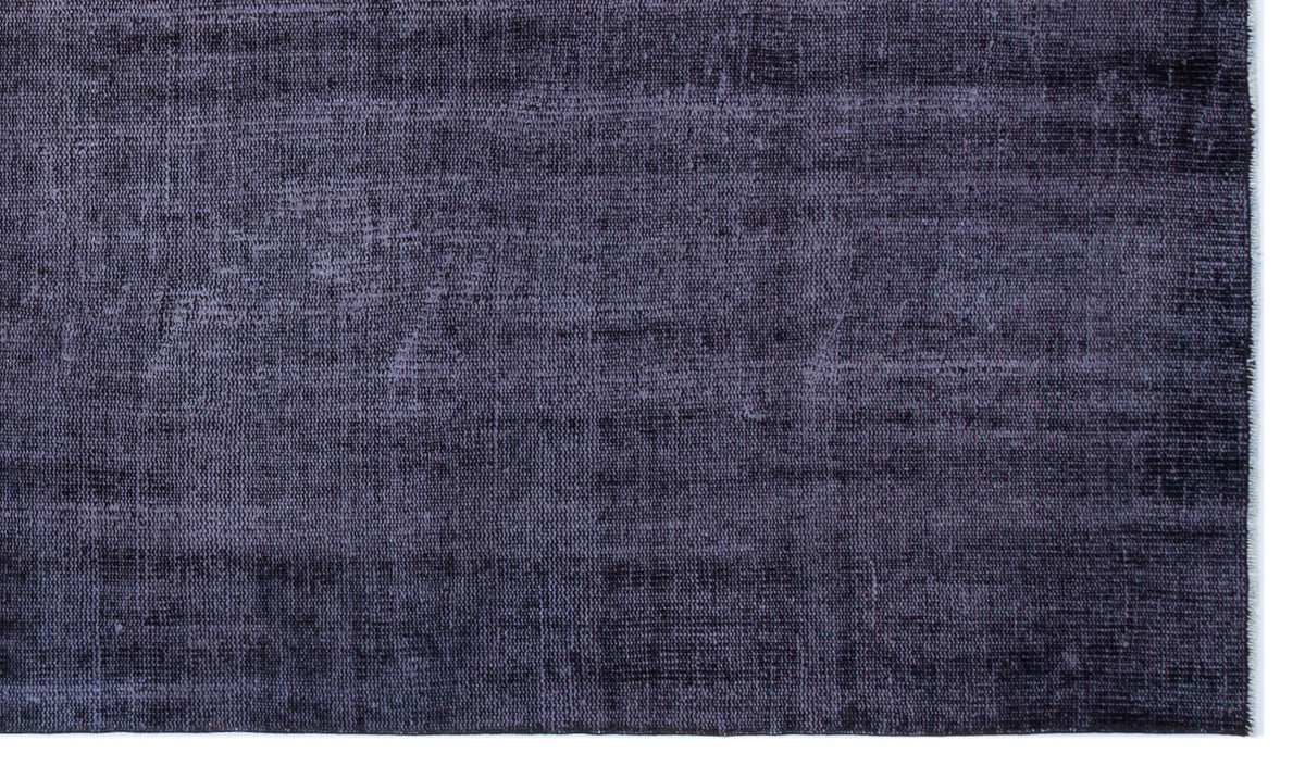 Purple Over Dyed Vintage Rug 4&#39;11&#39;&#39; x 8&#39;8&#39;&#39; ft 150 x 265 cm