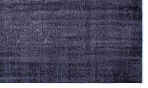 Purple Over Dyed Vintage Rug 4'11'' x 8'8'' ft 150 x 265 cm