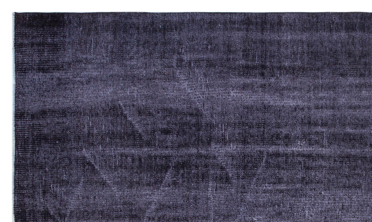 Purple Over Dyed Vintage Rug 4&#39;11&#39;&#39; x 8&#39;8&#39;&#39; ft 150 x 265 cm