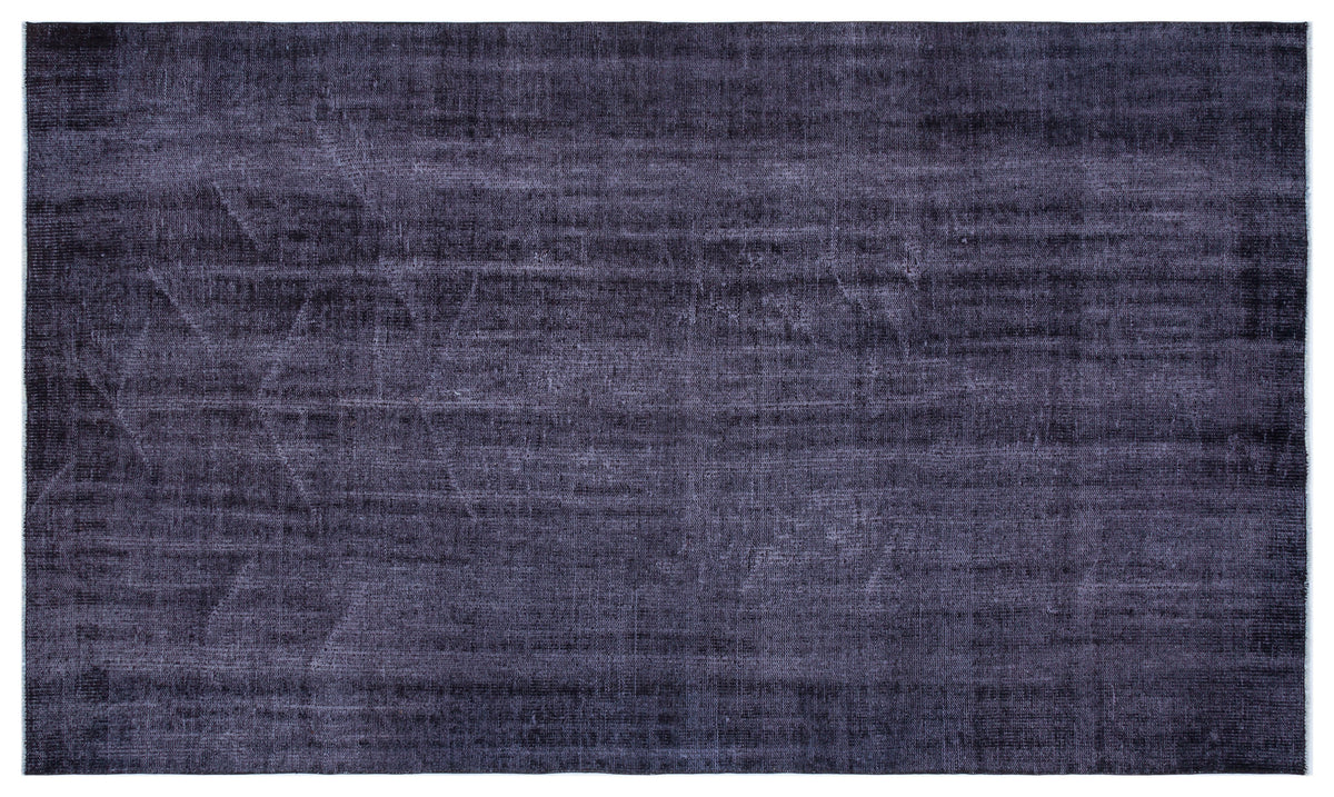 Purple Over Dyed Vintage Rug 4&#39;11&#39;&#39; x 8&#39;8&#39;&#39; ft 150 x 265 cm