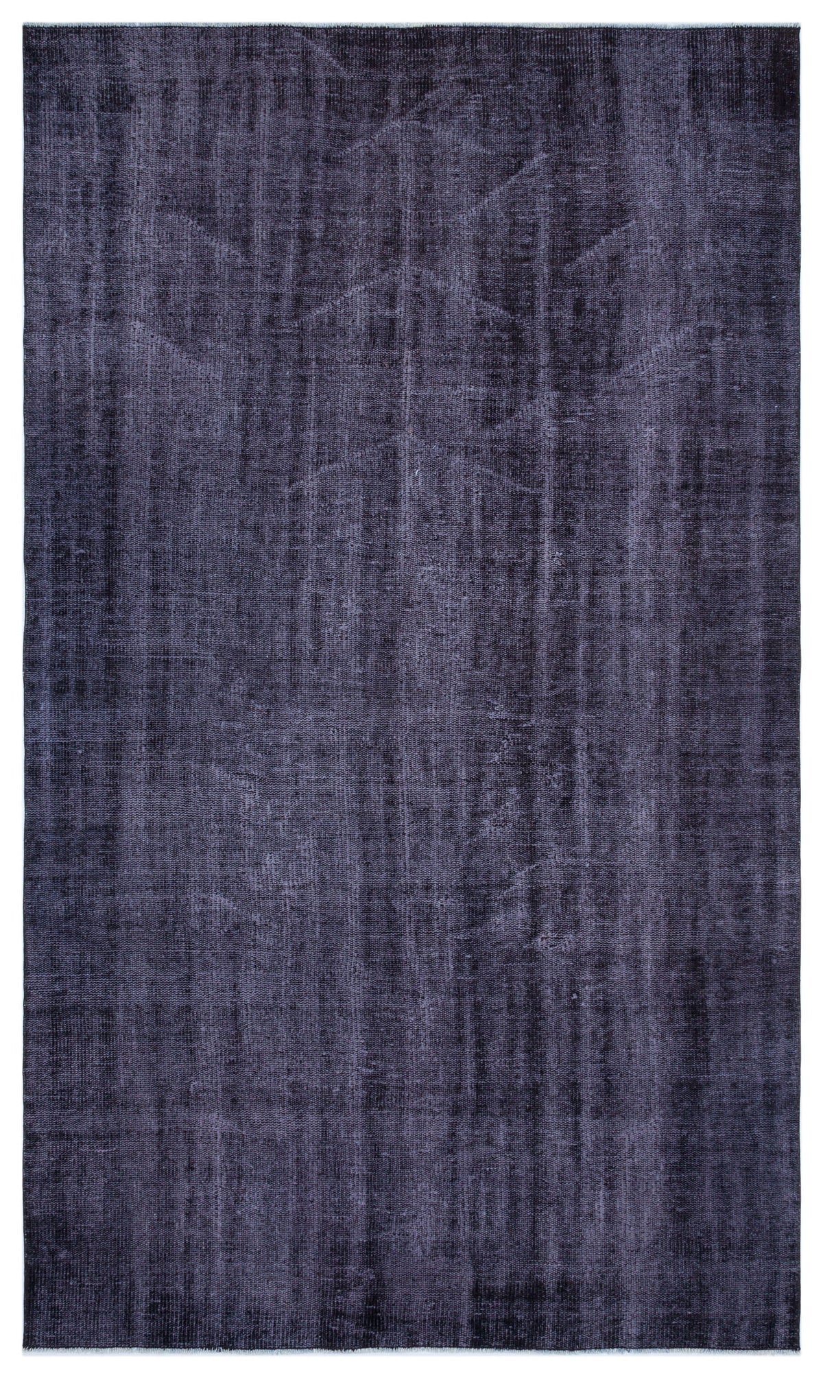 Purple Over Dyed Vintage Rug 4&#39;11&#39;&#39; x 8&#39;8&#39;&#39; ft 150 x 265 cm