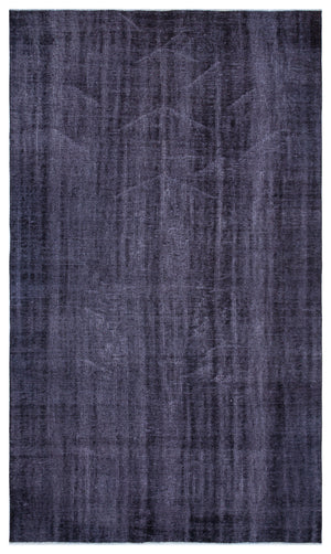 Purple Over Dyed Vintage Rug 4'11'' x 8'8'' ft 150 x 265 cm