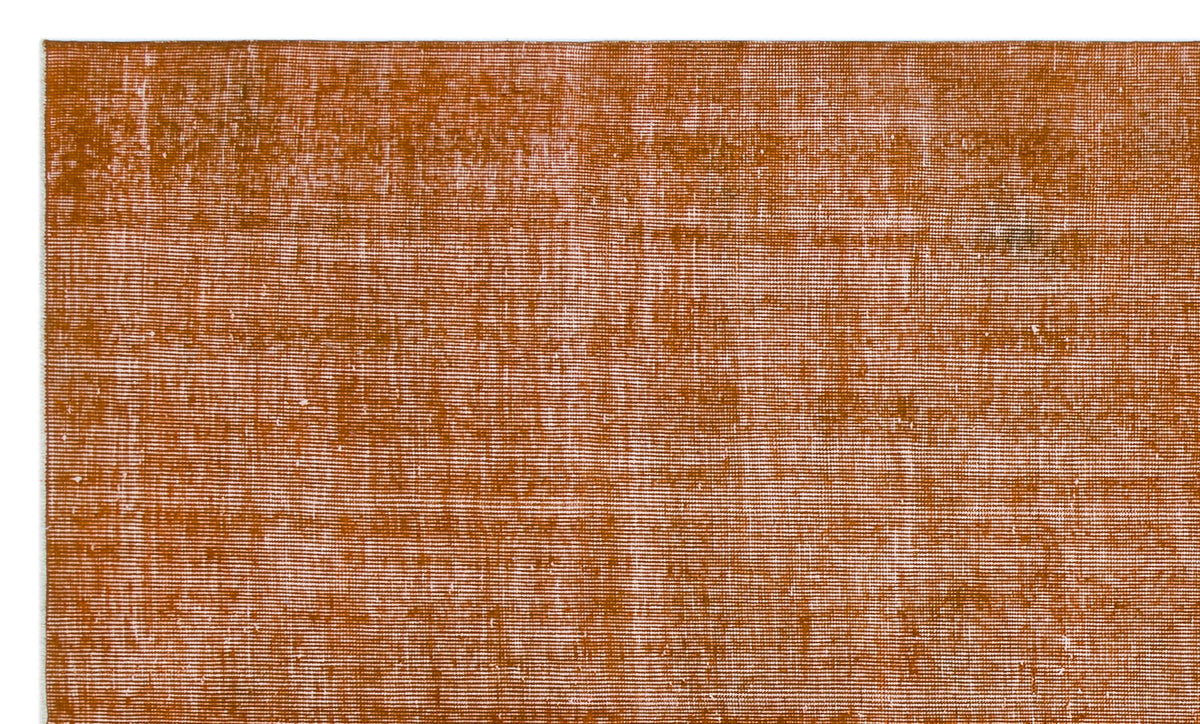 Orange Over Dyed Vintage Rug 4&#39;12&#39;&#39; x 8&#39;5&#39;&#39; ft 152 x 256 cm