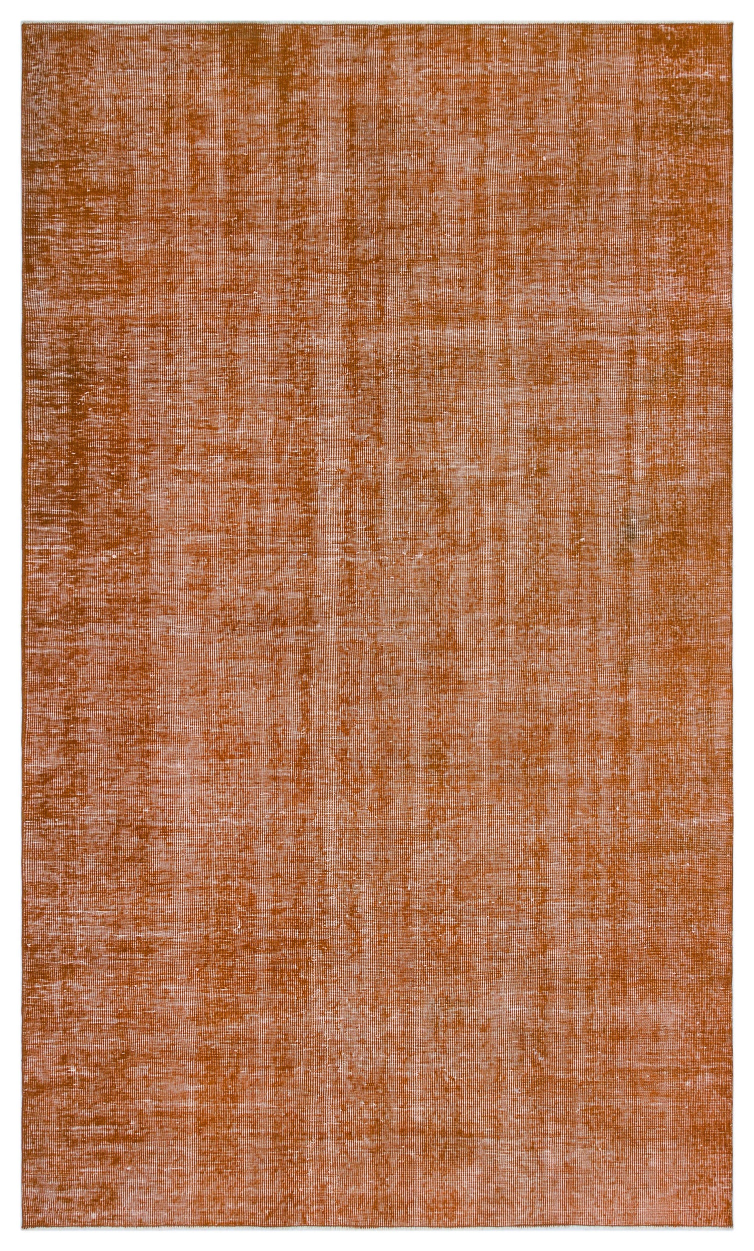 Orange Over Dyed Vintage Rug 4'12'' x 8'5'' ft 152 x 256 cm