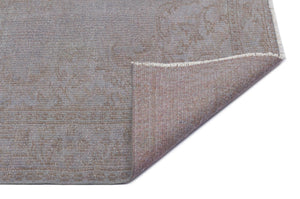 Gray Over Dyed Vintage Rug 5'7'' x 8'9'' ft 171 x 266 cm