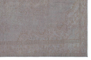 Gray Over Dyed Vintage Rug 5'7'' x 8'9'' ft 171 x 266 cm
