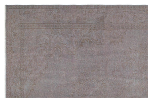 Gray Over Dyed Vintage Rug 5'7'' x 8'9'' ft 171 x 266 cm