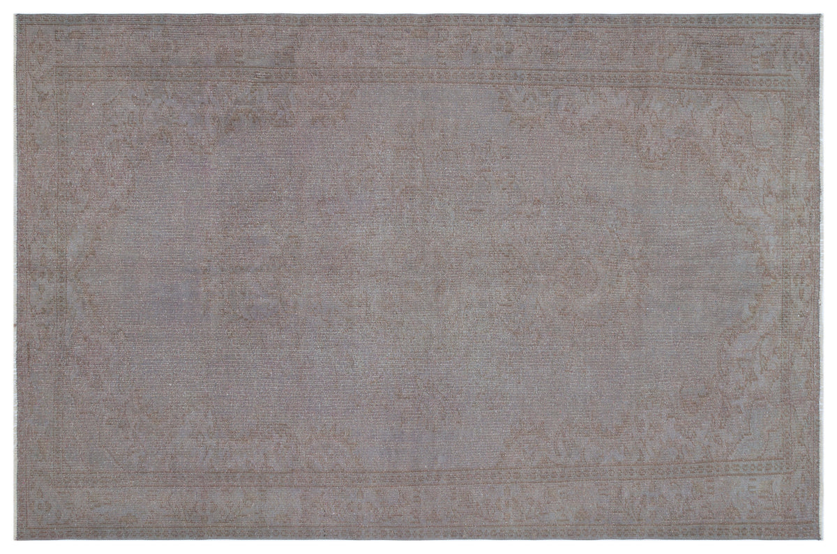 Gray Over Dyed Vintage Rug 5&#39;7&#39;&#39; x 8&#39;9&#39;&#39; ft 171 x 266 cm