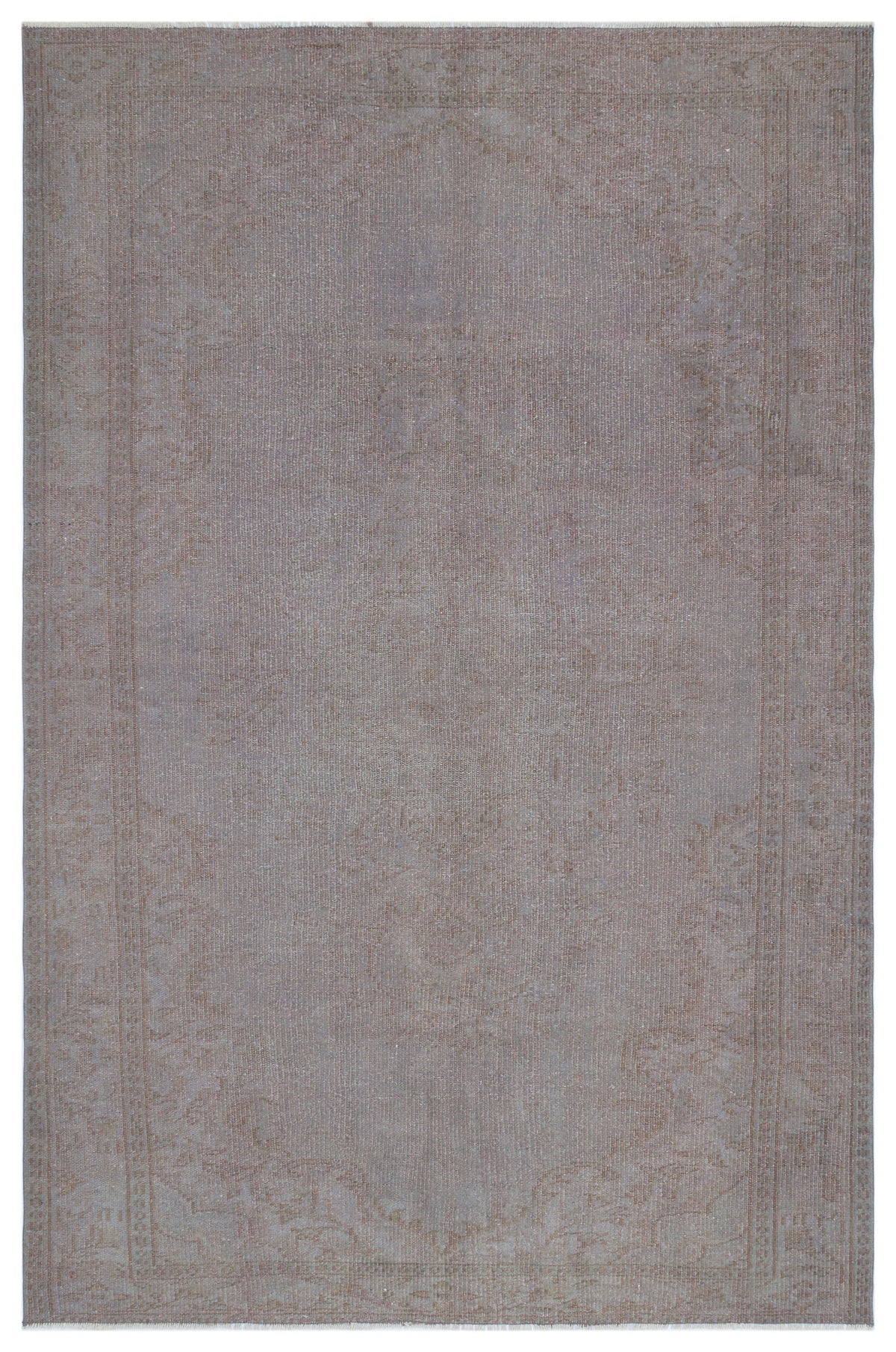 Gray Over Dyed Vintage Rug 5&#39;7&#39;&#39; x 8&#39;9&#39;&#39; ft 171 x 266 cm
