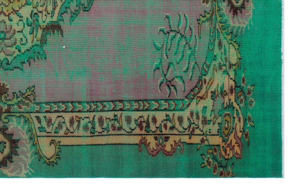Retro Over Dyed Vintage Rug 5'9'' x 9'3'' ft 175 x 283 cm