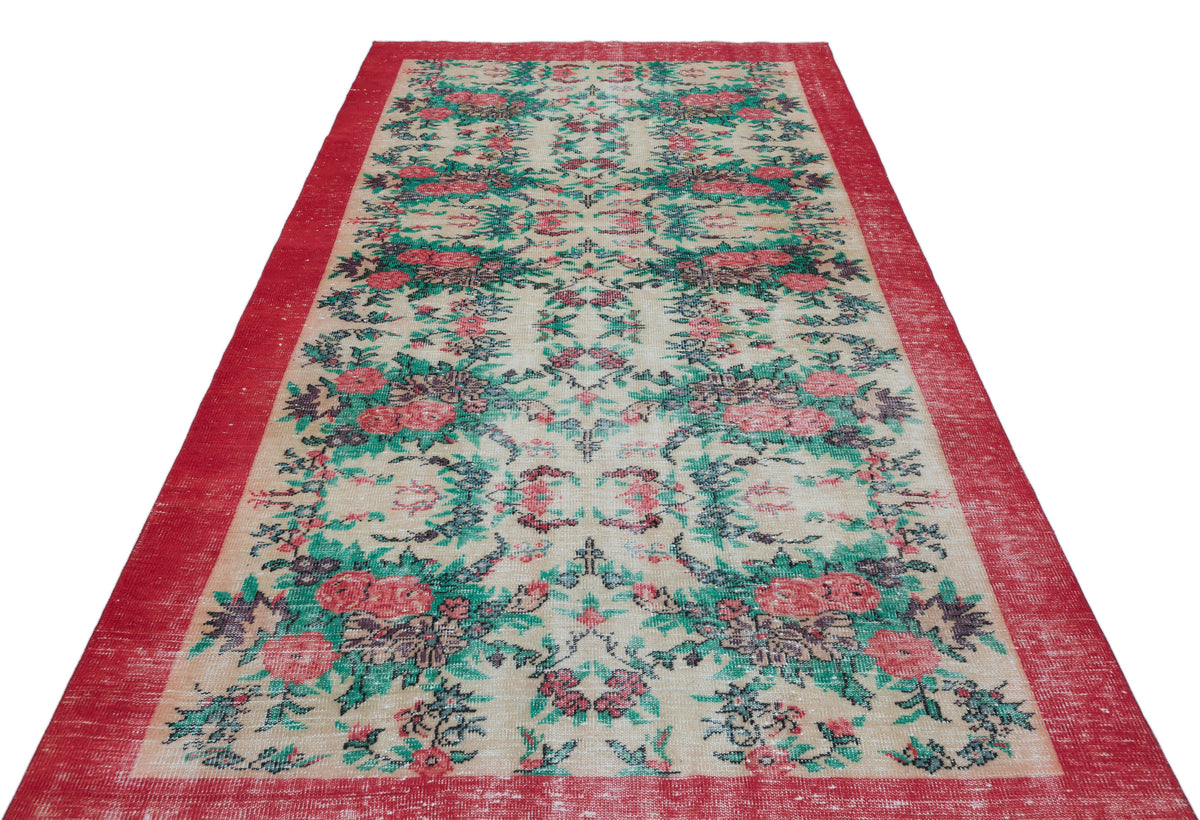 Retro Over Dyed Vintage Rug 5&#39;9&#39;&#39; x 9&#39;1&#39;&#39; ft 176 x 277 cm