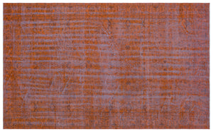 Orange Over Dyed Vintage Rug 5'12'' x 9'9'' ft 182 x 296 cm